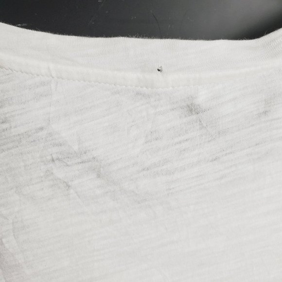 Ann Taylor LOFT Flowy High Low White Tee 100% Cotton Sz S - Picture 7 of 10